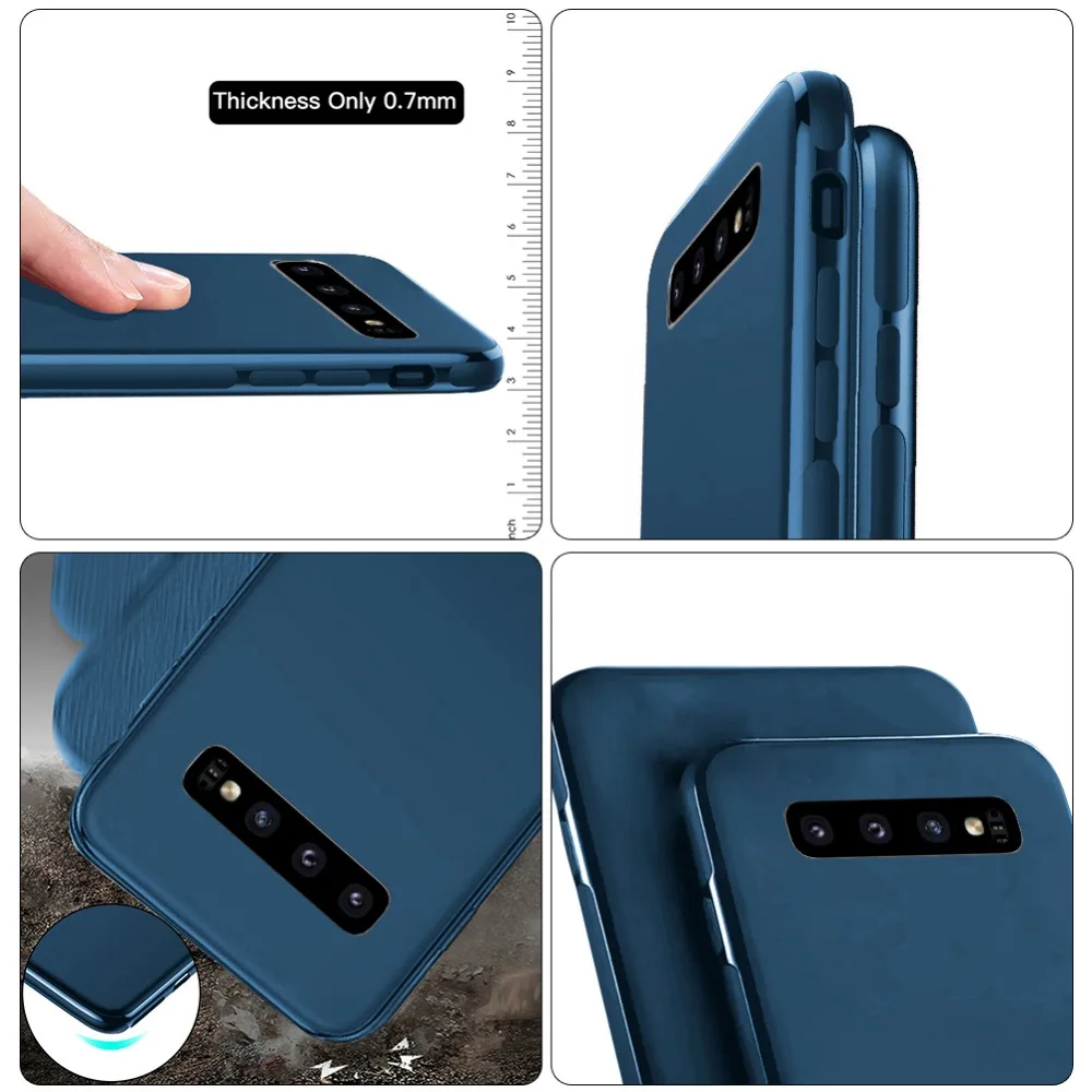 Магнитный автомобильный чехол для телефона samsung Galaxy S10 Plus S10e huawei P30 mate 20 mate 30 Pro Магнитная пластина Мягкий ТПУ противоударный чехол