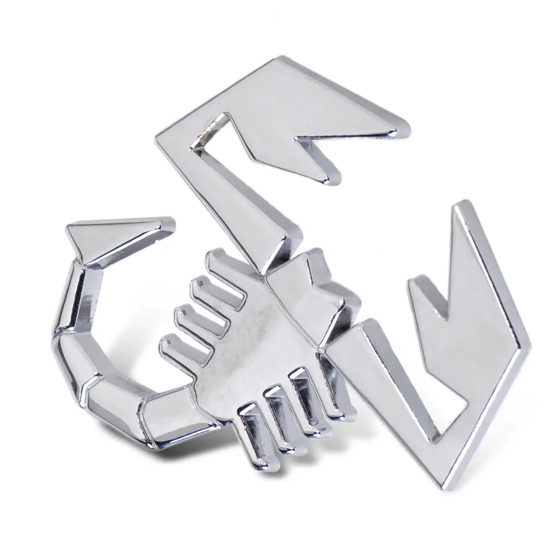 Серебряная 3D металлическая НАШИВКА СО скорпионом из цинкового сплава наклейка