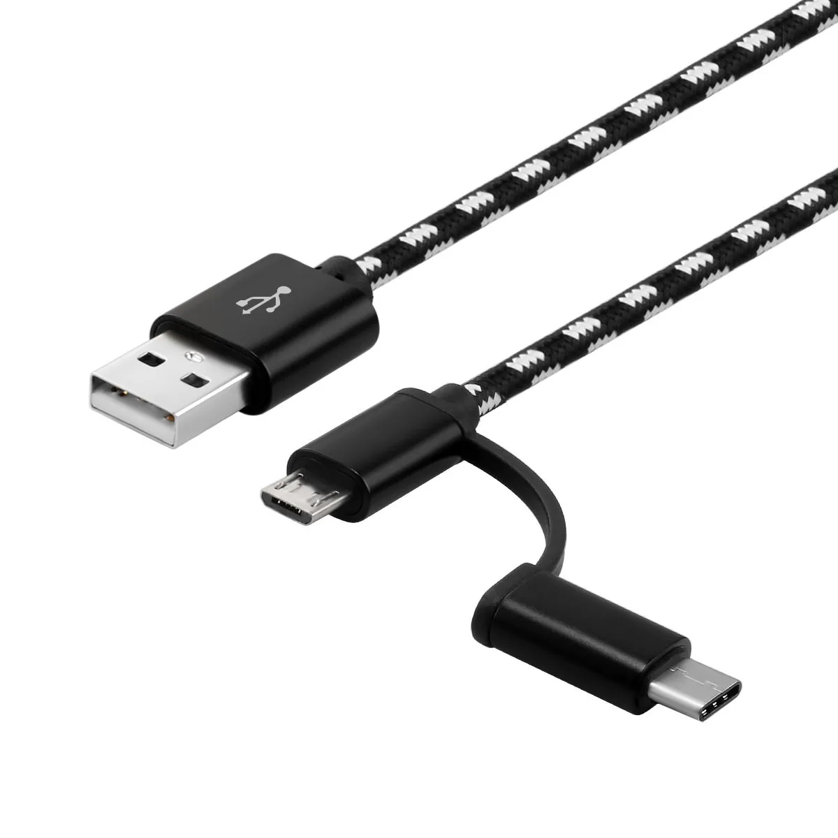 EPULA Новый 2 в 1 Micro USB Type C кабель Быстрая зарядка зарядное устройство кабели для Samsung