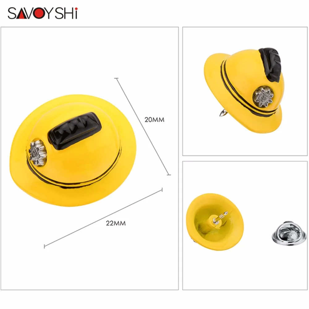 SAVOYSHI, желтый шлем, в форме человека, на лацкан, на булавке, броши на булавке, прекрасный подарок для мужчин, броши на воротник, вечерние, на помолвку, ювелирные изделия, Прямая поставка