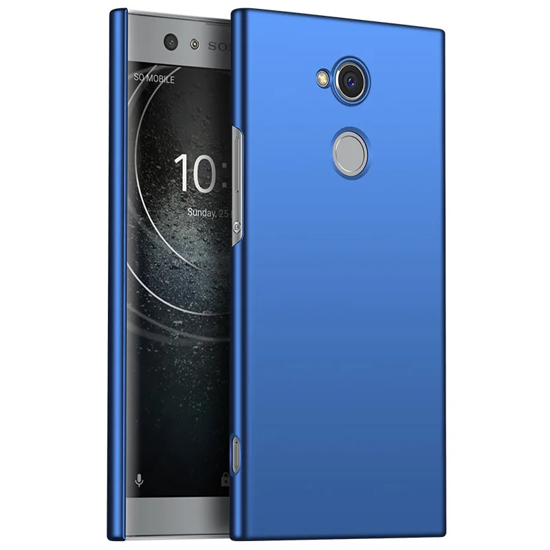 blue Роскошный простой чехол Защитный противоударный чехол для телефона для sony Xperia XA2 ультра тонкий жесткий ПК чехол для sony Xperia XA2 Ультра чехол - Цвет: blue