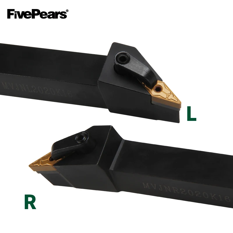 FivePears MVJNR1616K16/2020K16/2525M16 держатель инструментов Внешний токарный инструмент станок