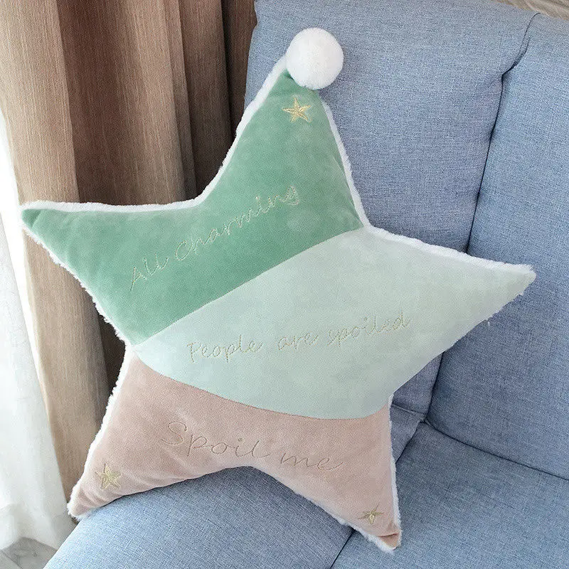 Green 25cm 1 шт. 25 см Детские подушки игрушки Мягкая Спящая кукла Kawaii звезда Кукла Плюшевая мягкая Диванный домашний декор подушка подарок для девочки - Цвет: Green 25cm