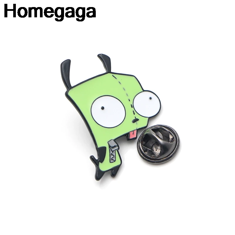 Homegaga захватчик ZIM Мультяшные цинковые булавки para рюкзак одежда медаль для сумки рубашка шляпа значок броши для мужчин и женщин D2141