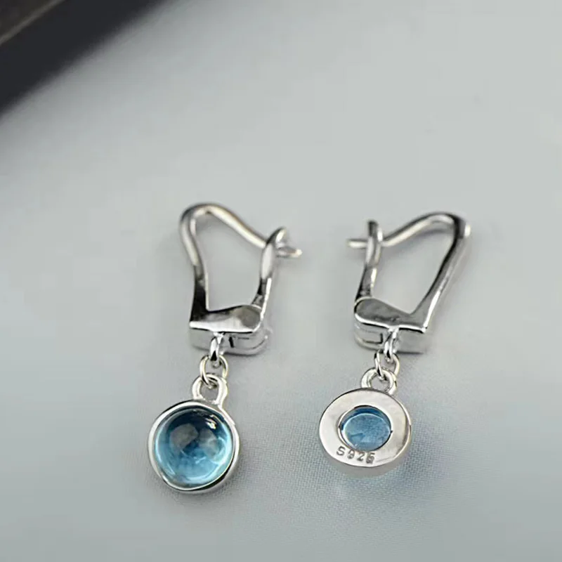 Женские Висячие серьги Boucles D'Oreilles из стерлингового серебра 925 пробы с