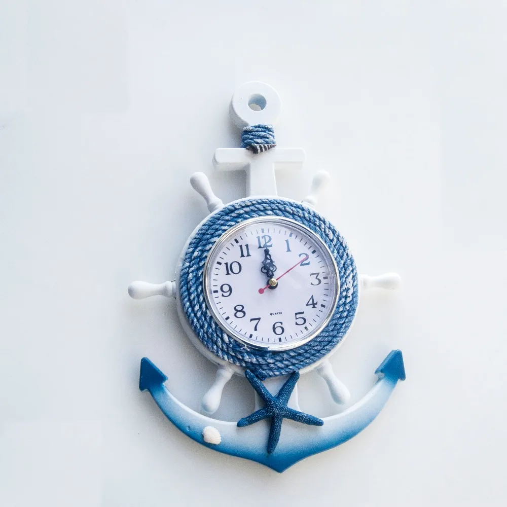 Украшение дома Средиземное море парусный спорт настенные часы в наличии иглы