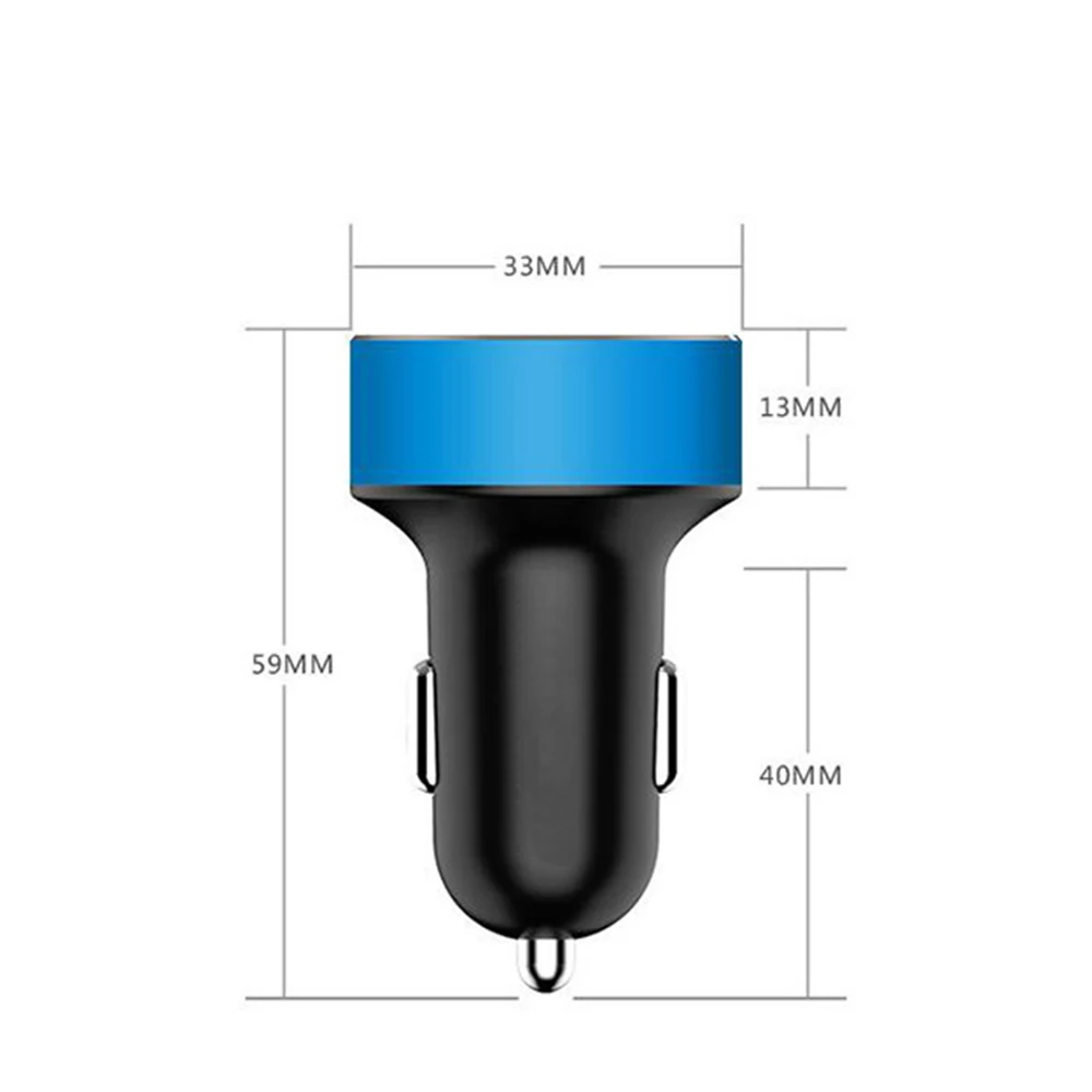 Автомобильное зарядное устройство с двумя USB-портами и светодиодным дисплеем 3 1 А