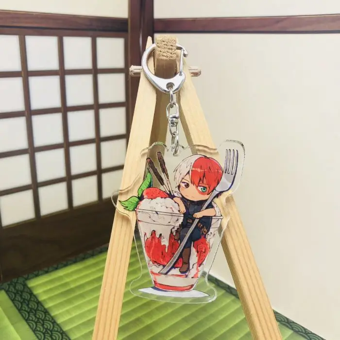 My Hero Academy Японские Аниме фигурки бакуго кацуки OCHACO URARAKA Todoroki акриловые подвески для мобильного телефона/брелок/ремешок D321