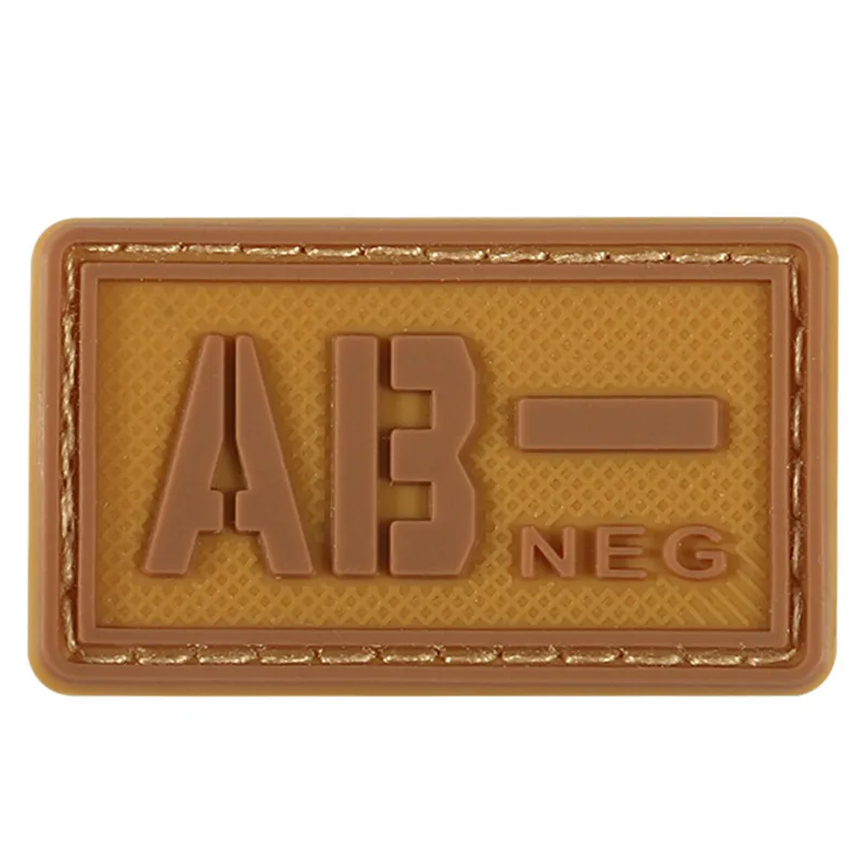 24 Светящиеся 3D ПВХ A+ B+ AB+ O+ положительные A-B-AB-O-отрицательные наклейки для группы крови нашивки военные значки резиновые - Цвет: 24