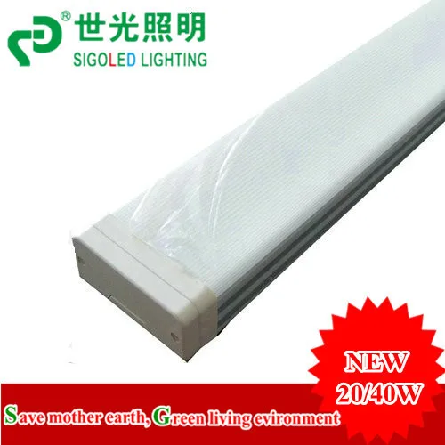 Цельная price 4FT 1 2 м 40 Вт Светодиодная двойная трубка трубчатое освещение Tri proof свет