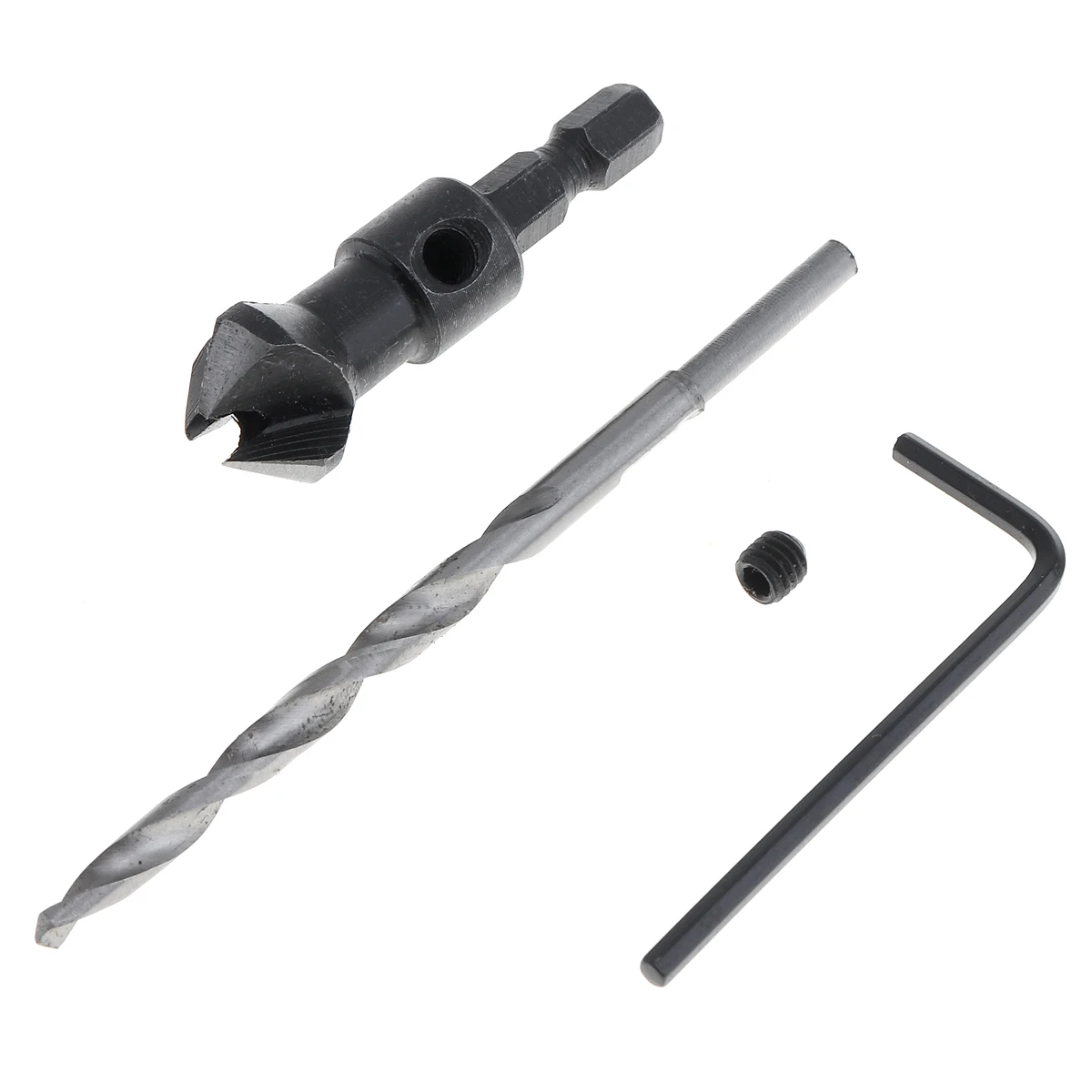 4 шт. конические сверлильные винты с потайной головкой из быстрорежущей стали 1/4