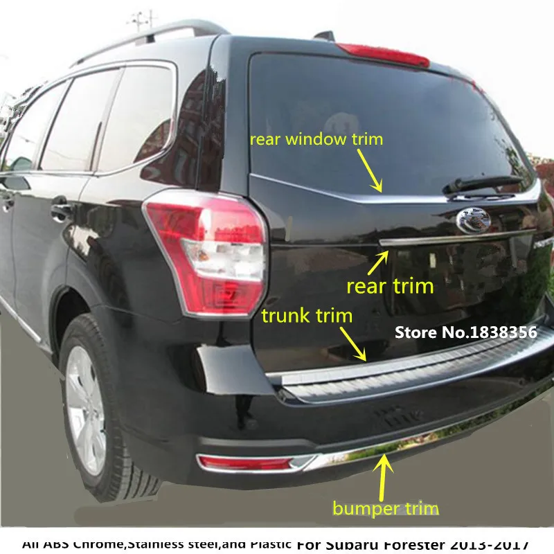 Для Subaru Forester 2013 2014 2015 2016 2017 2018 бампер из нержавеющей стали для заднего стекла