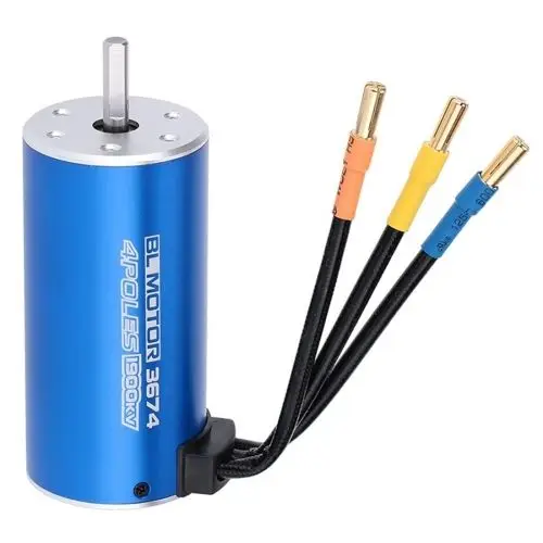 

Blue 3674 4 Poles 1900KV Sensorless Brushless Motor