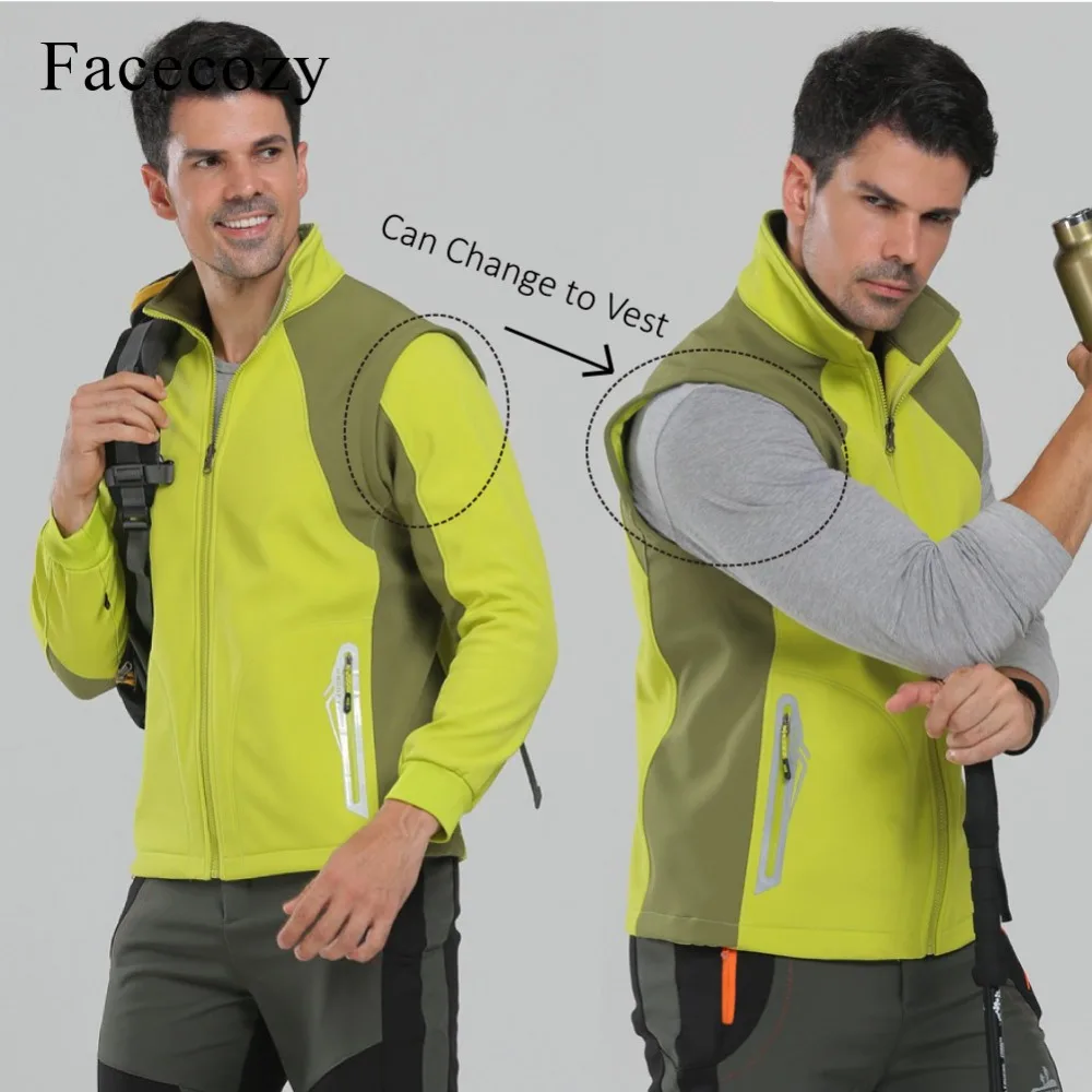 Мужская теплая куртка Facecozy осенняя дышащая с капюшоном|coat yellow|coat vs jacketcoated substrate |