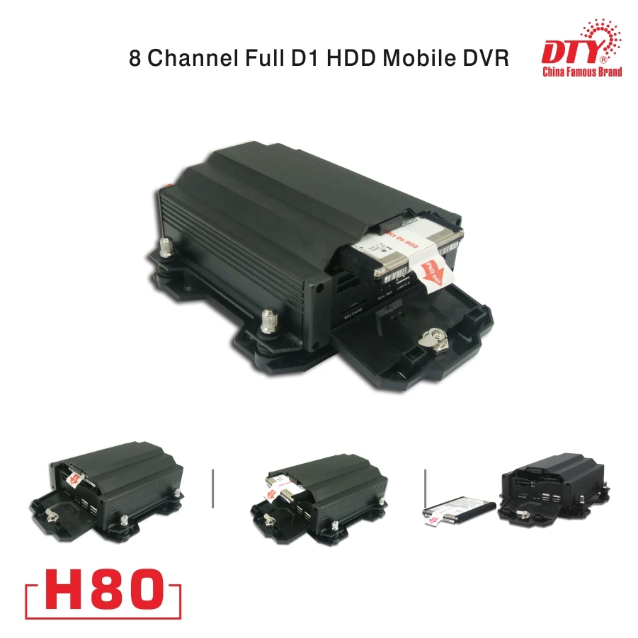 8CH грузовик автобус такси автомобиль мобильный DVR встроенный GPS поддержка 256GB SD &