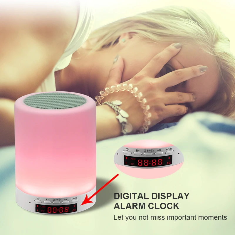 Aryago Новый Многофункциональный Портативный Mini Bluetooth Динамик музыка Освещение