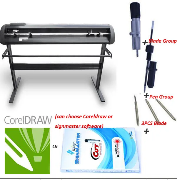 Vicsign 64&quot HWF1600 Vinyl Cutting Plotter Machine Step Motor Segment Graphic Sign Contour Crafts Heavy Duty Cutter | Компьютеры и