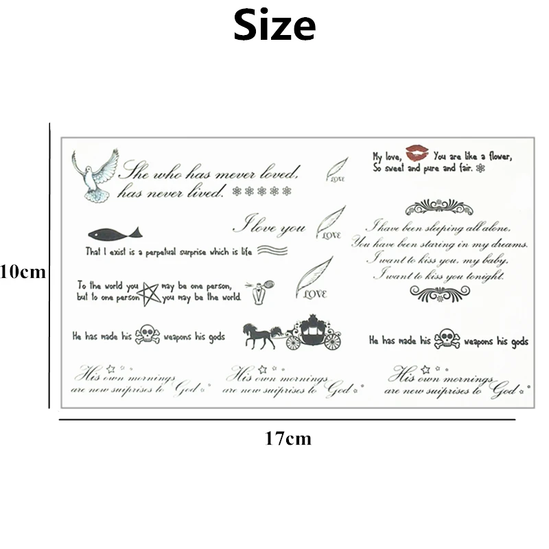 SHNAPIGN мудрые влюбленные стихи слова временное боди арт флэш Татуировка наклейка