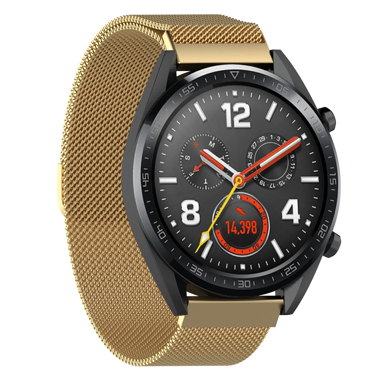 22 мм Миланский Браслет на петле ремешок для huawei Watch GT Magic магнитный металлический