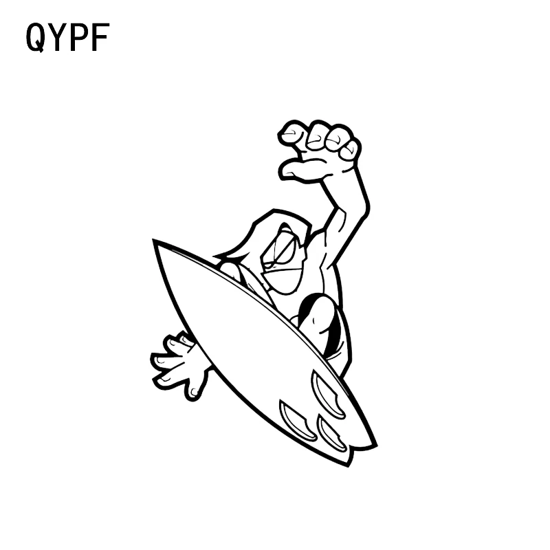 

QYPF 11,3*17,1 см интересный декор для серфинга стикер для автомобиля силуэт виниловый C16-0750