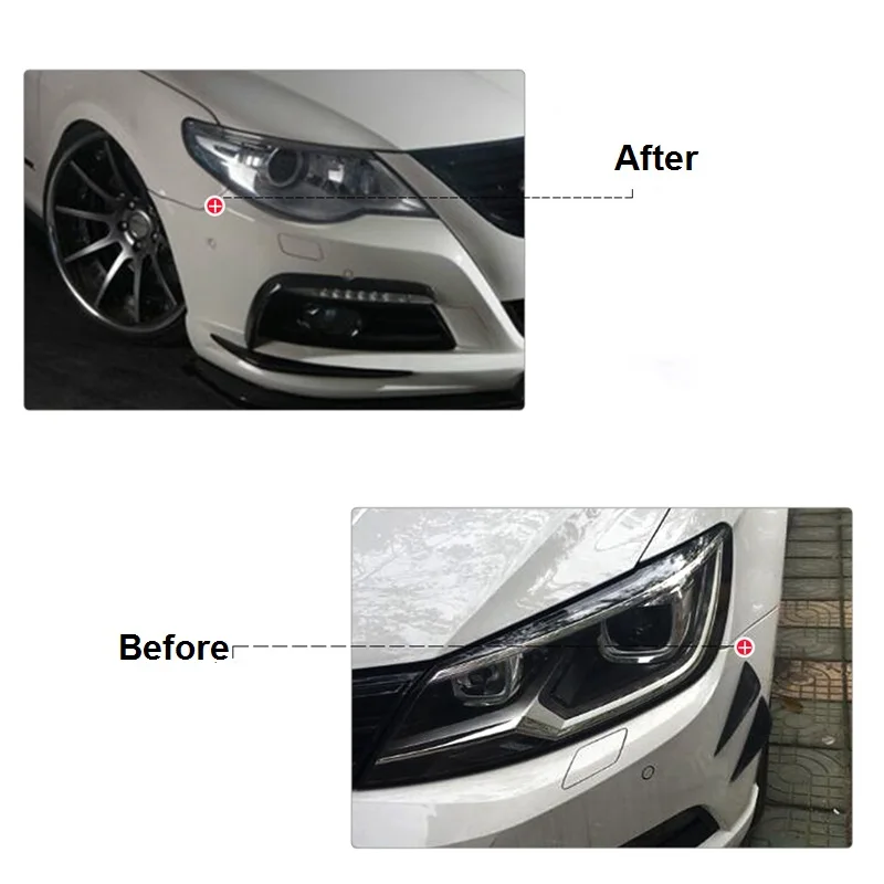 4 шт. универсальный Передний Бампер разделитель для губ ребра спойлер тела Canard