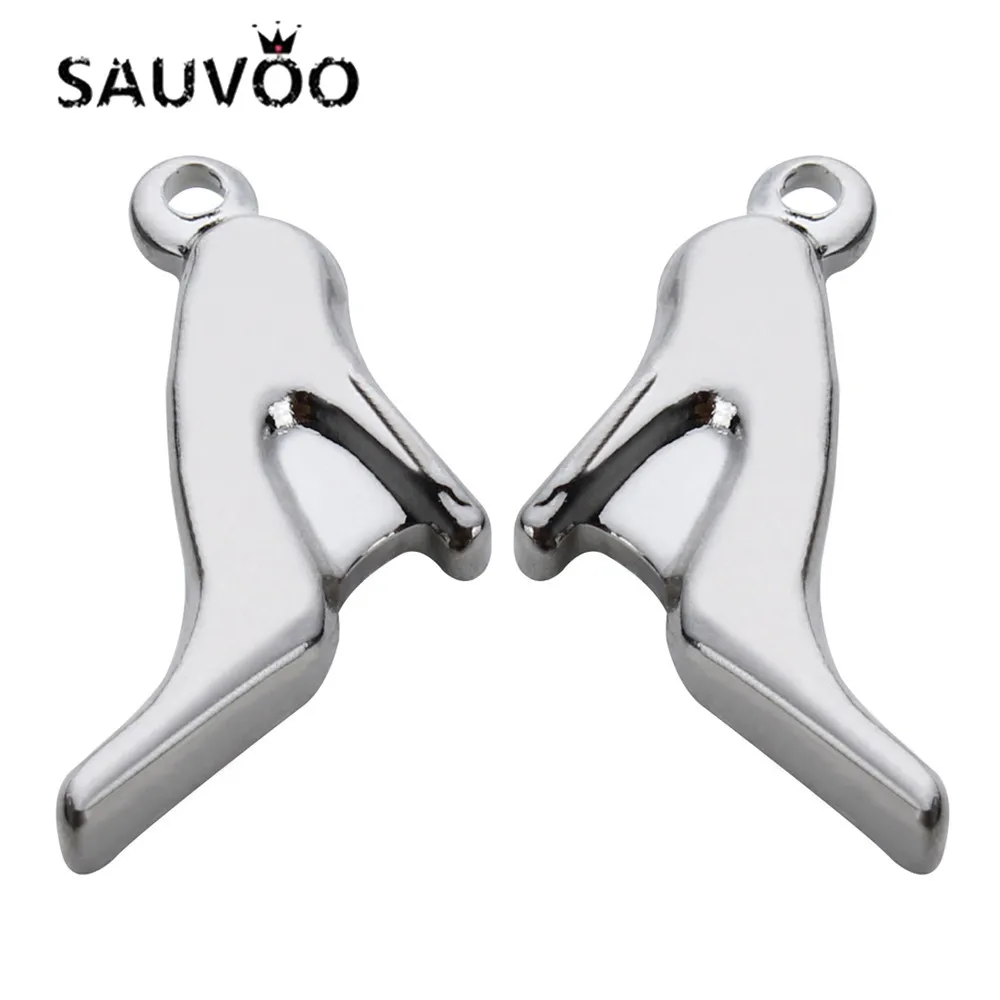SAUVOO 10 шт./лот ювелирные изделия из нержавеющей стали подвеска на высоком каблуке