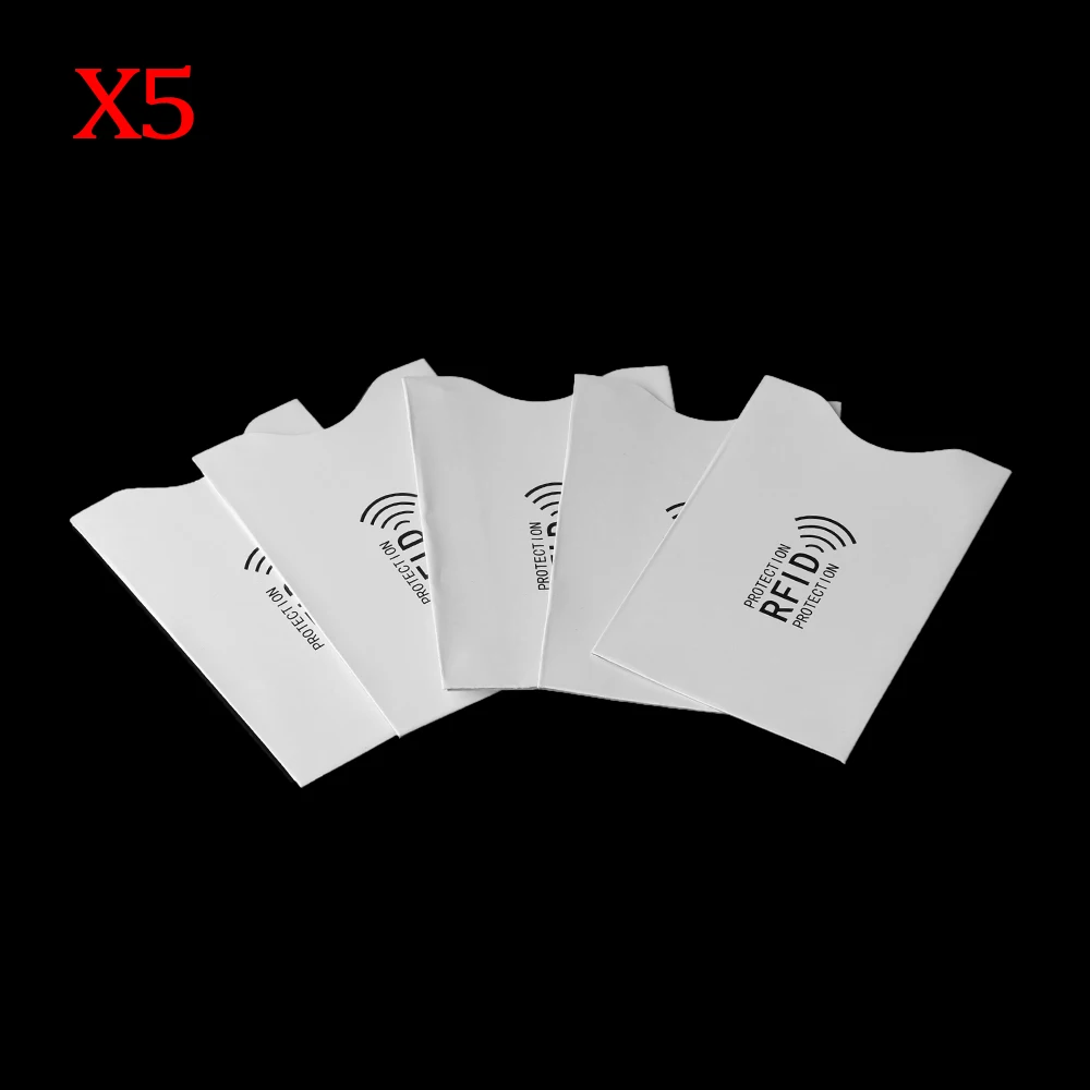 5 шт. унисекс Противоугонный RFID блокирующий держатель для карт Minder Бесконтактный дебетовый кредитный протектор рукав кошелек тонкая карточка безопасности Защита