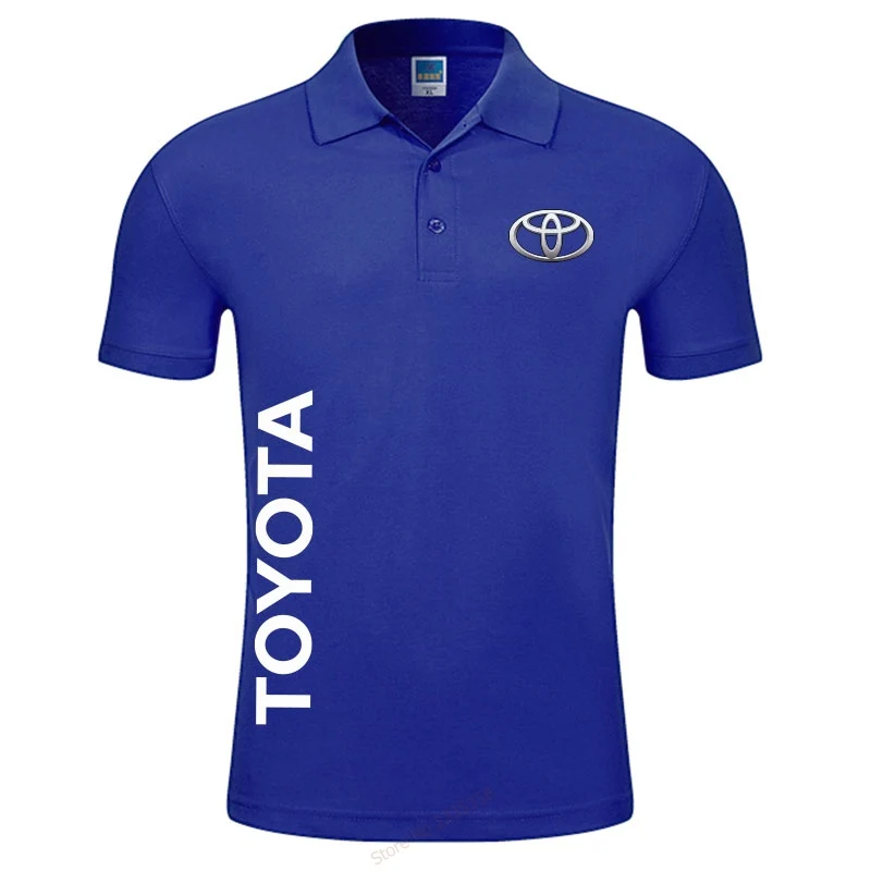 S-3XL, фирменная новинка, Мужская рубашка поло toyota, высокое качество, мужская хлопковая рубашка с коротким рукавом, брендовые майки, летние мужские рубашки поло