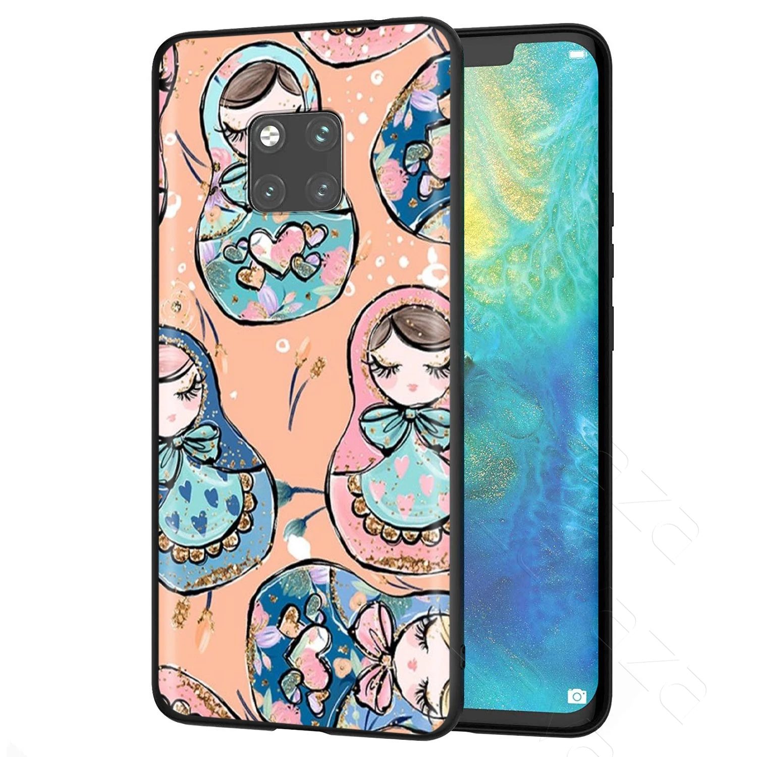 Lavaza Cute Russian Dolls Matryoshka Case for Huawei Mate Y7 Y9 P8 P9 P10 P20 P30 P40 Max Lite Pro P Smart Mini |