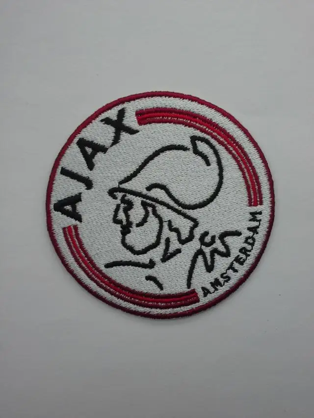 2 шт./лот Футбол fussball клубная команда A jax Логотип Железо на патч Aufnaeher аппликация Buegelbild вышитая голландская