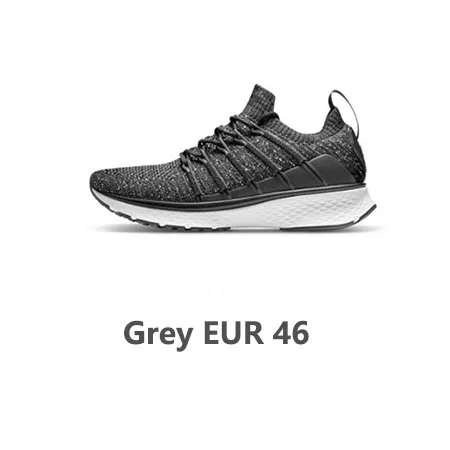 EUR 46 Grey Xiaomi Мужская обувь Mijia 2 кроссовки спортивные новые уни-Литые эластичные трикотажные вамп черный серый белый цвета для бега - Цвет: EUR 46 Grey