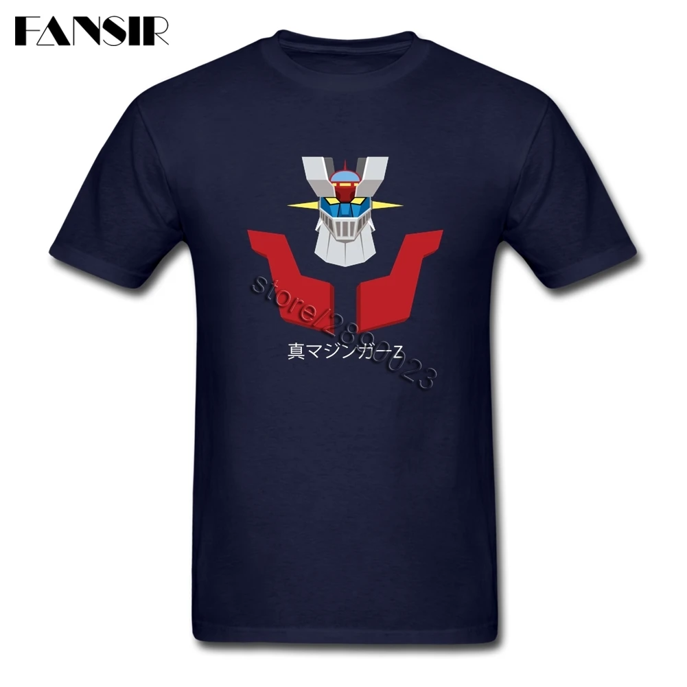 Harajuku аниме Mazinger Z футболка человек Пользовательские хлопок короткий рукав Для
