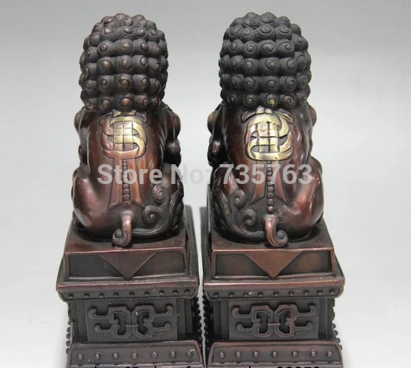 Xiuli 00904 Китайский Фэн-Шуй Бронза Королевский Дворец Зло-Хранитель Дверь Foo Dog Лев
