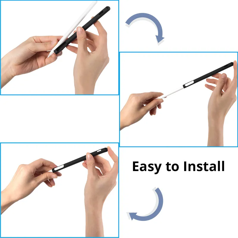 1 шт. силиконовый чехол для Apple Pencil 2-го поколения с защитным колпачком держатель