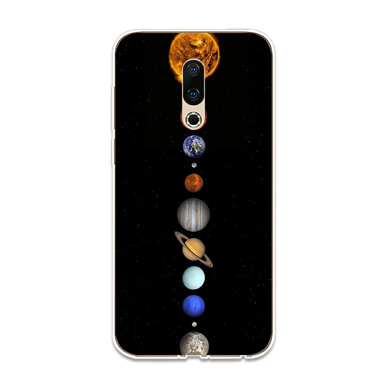 Силиконовый чехол для телефона Universe Milky Way Couqe Meizu 15 16 Lite Plus 16X Note 8 Pro 6 7 X8 U10 U20 мягкий |