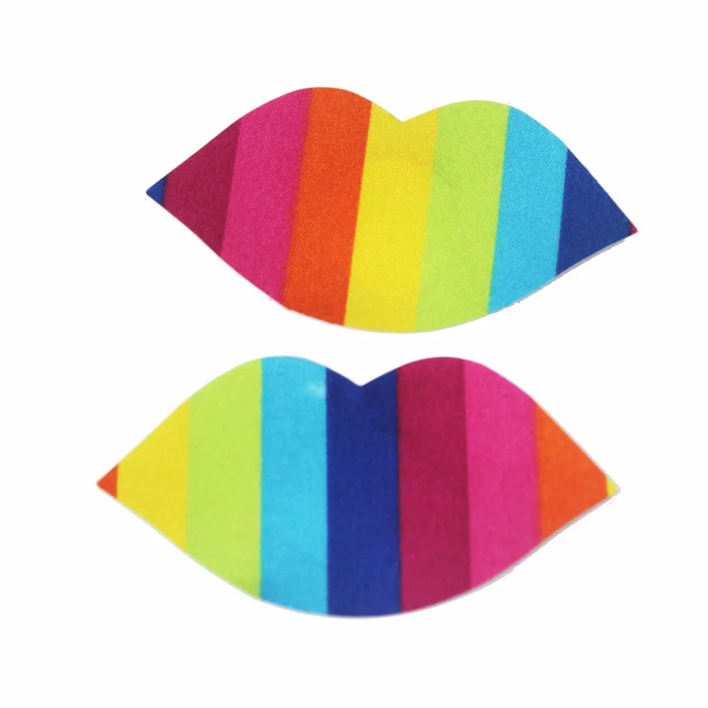 Обложка для сосков радужные губы бесстыдная вечеринка женские наклейки