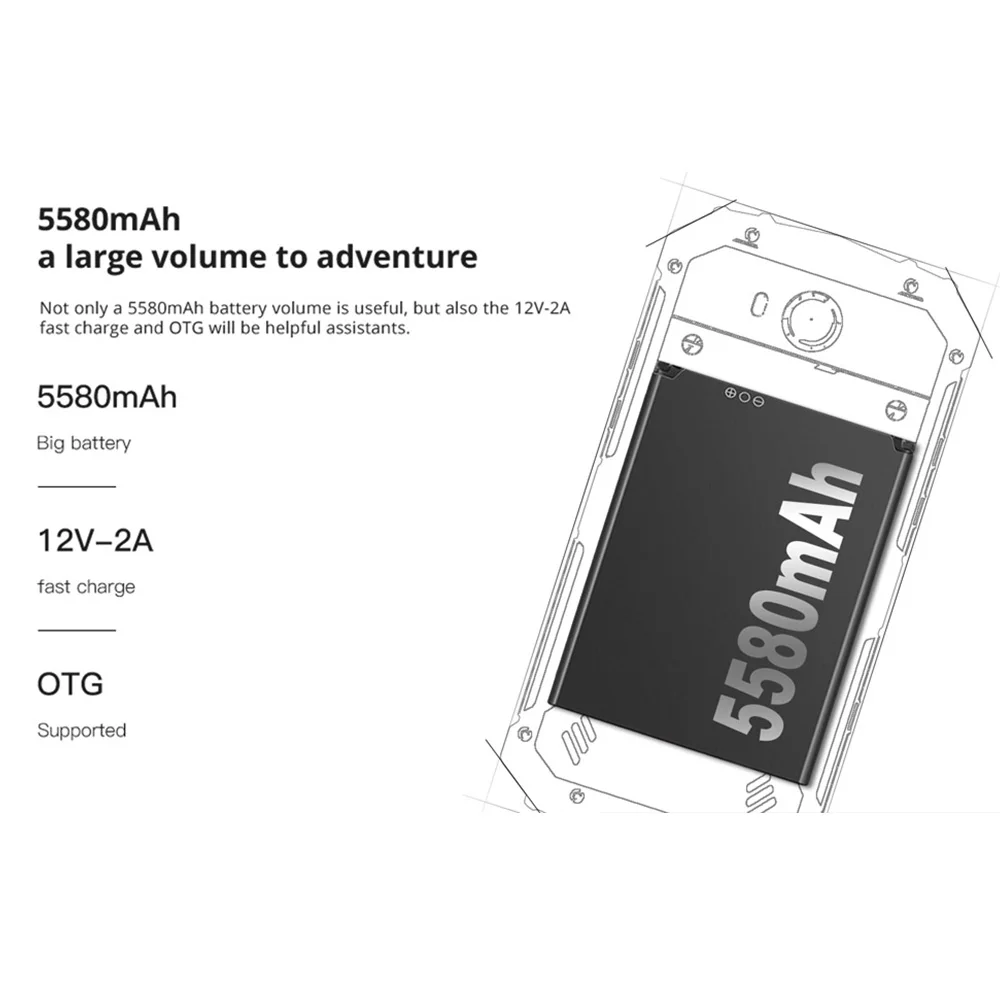 IP68 DOOGEE S60 6 ГБ ОЗУ 64 Гб беспроводной зарядки смартфон MTK Helio P25 Восьмиядерный Android 7 0