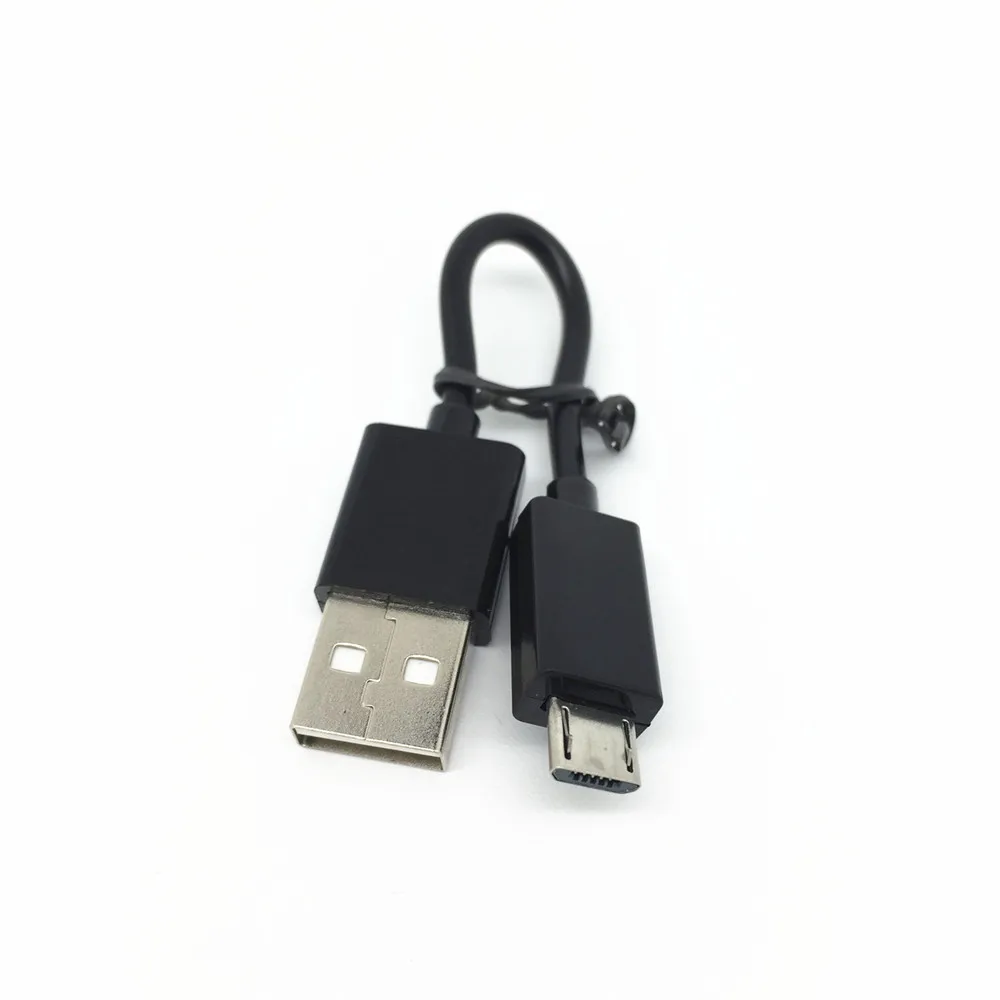 Бесплатная доставка Черный 12 см 1A короткий Micro USB кабель для зарядки и
