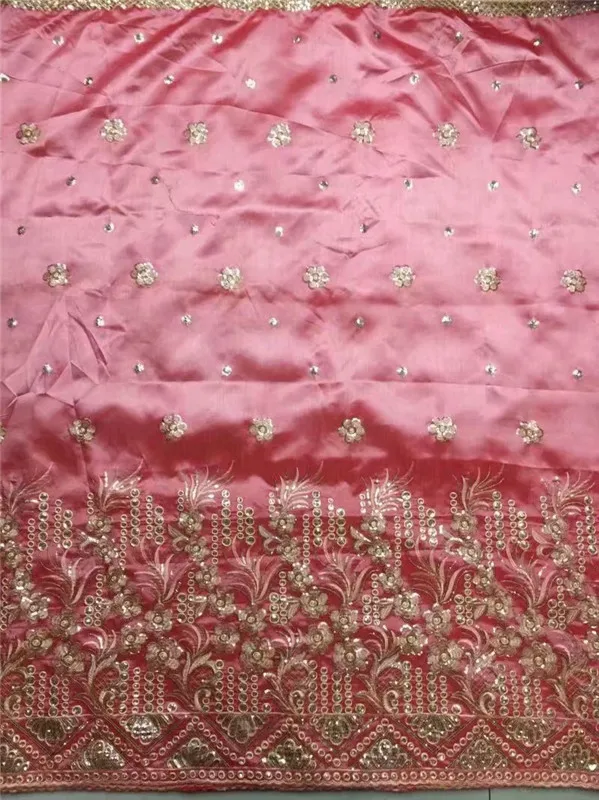 Африканская кружевная ткань George с блузкой и блестками вышитая гипюровая 2019