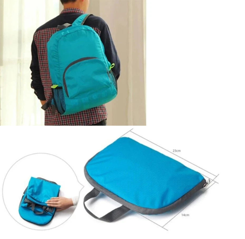 YINGTOUMAN 42*30.5*16 cm Outdoor Travel Folding Backpack Hiking Riding Fishing Camping Polyester Candy Color For 4 season Bag | Спорт и