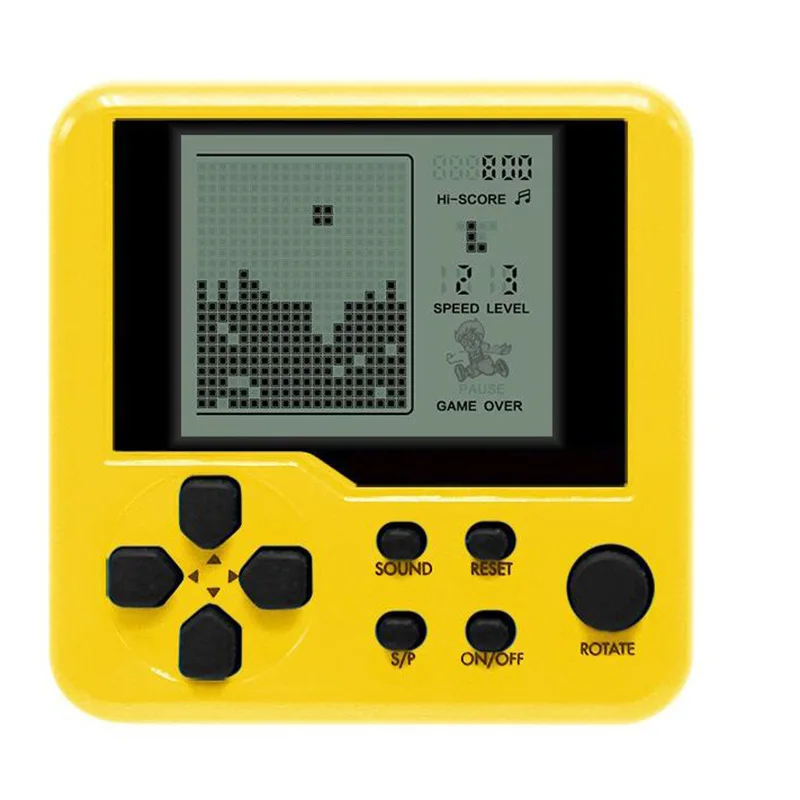 Тетрис игра детская портативная игровая консоль электронные питомцы игрушки Обучающие электронные игрушки портативные встроенные 23 игры