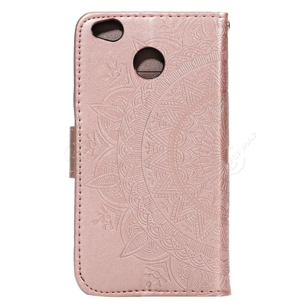Flip Wallet Case For Xiaomi Redmi 4X X4 Floral Leather Phone Cover Capa Coque for xiao mi red Hongmi 4 x MAG138 MAT136 MAE136 | Мобильные