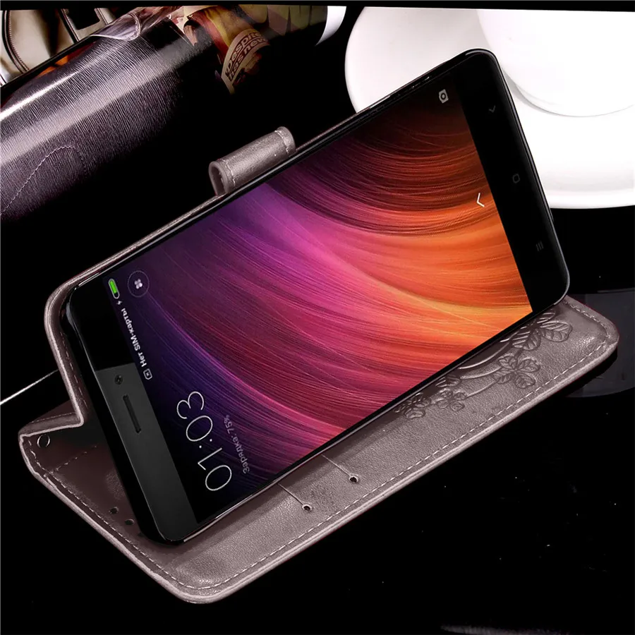 Чехол xiaomi Redmi 4X для чехол с откидной крышкой 5 0 дюйма кожаный магнитный бумажник