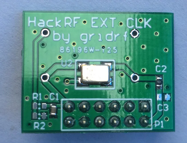 

For HackRF external high precision TCXO clock PPM0.1/PPM2.5