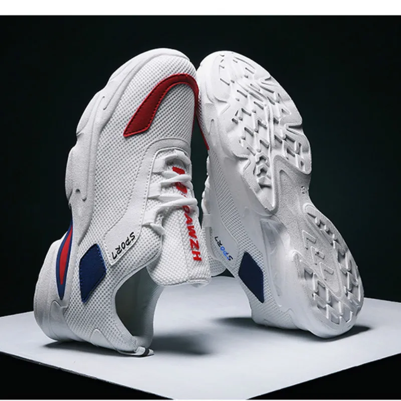 vintage Mixed Colors Retro Daddy Mesh Sneakers Men Hip Hop Patchwork Shoes Streetwear Men's Casual Fashion | Обувь
