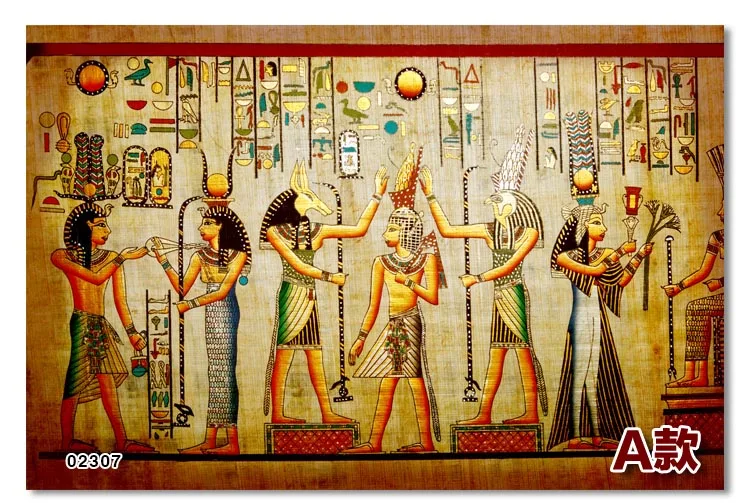 Европейские ретро обои в древнем египетском стиле с изображением рассеянной