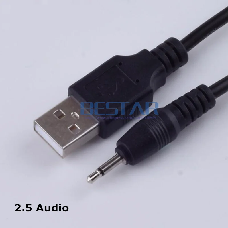 Аудио кабель USB A папа-2 5 мм 1 м 3 фута В 2A моно 2 колено дизайн черный 100 см |