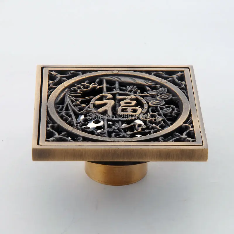 Бесплатная доставка новый дизайн латунный художественный тропический дренаж 10*10