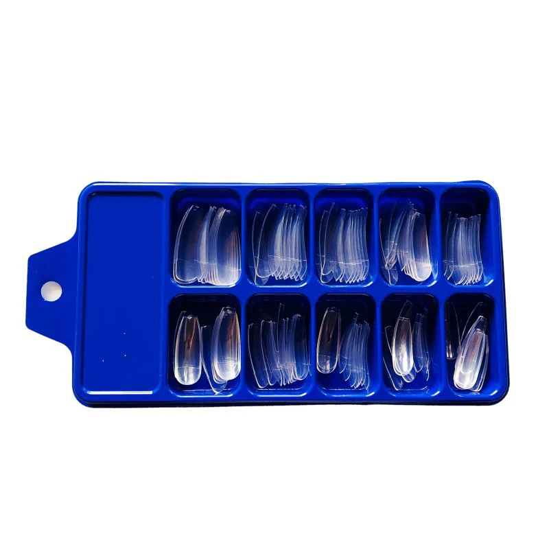 100 шт прозрачный белый натуральный гроб форма роспись на ногтях поддельные