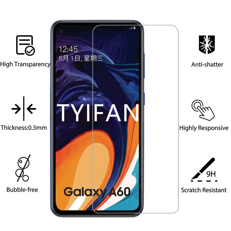 2 шт закаленное стекло для samsung a60 Защитная стеклянная пленка экрана galaxy a 60 60a